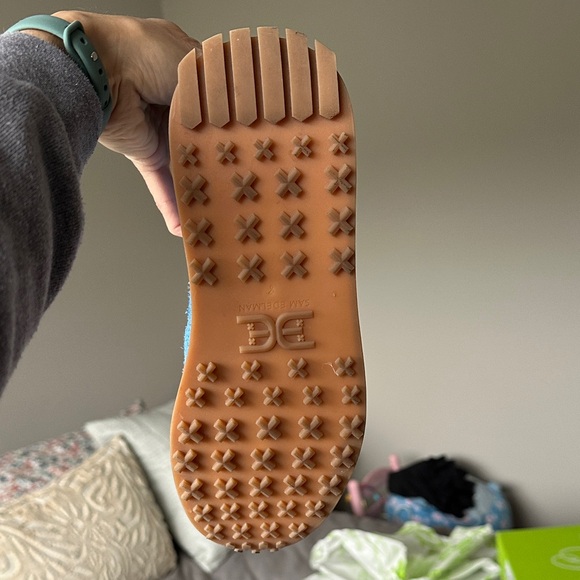 Sam Edelman Layla Blue Suede Sneakers size 8M - Picture 5 of 13